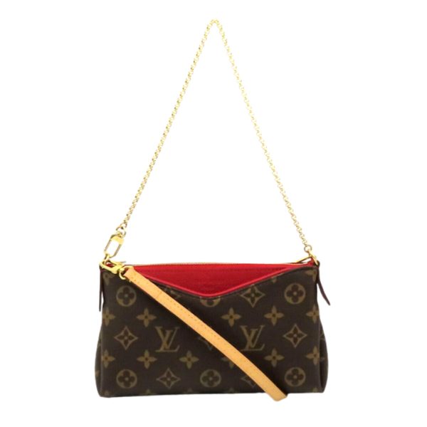 1 Louis Vuitton Pallas Clutch 2way Bag Monogram Serie Hand Bag