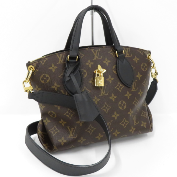 1 Louis Vuitton Flower Zip Tote PM 2way Handbag Monogram