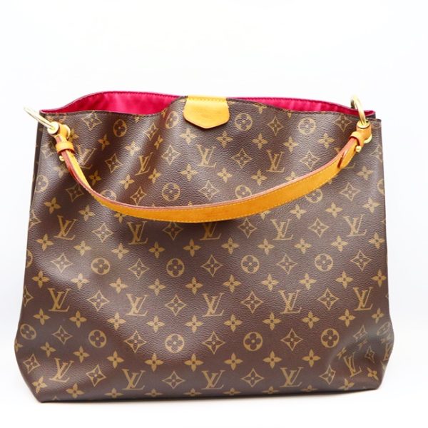 1 Louis Vuitton Graceful MM A One shoulder Bag Handbag Monogram Canvas