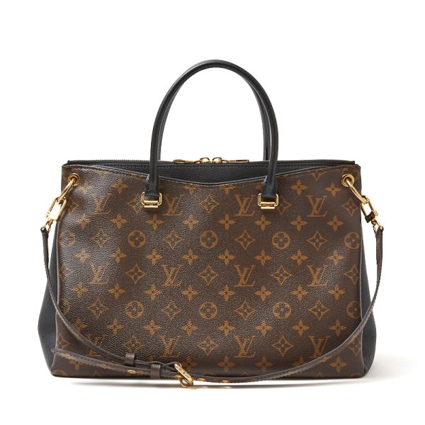 1 Louis Vuitton Pallas Monogram Noir Handbag Shoulder Bag