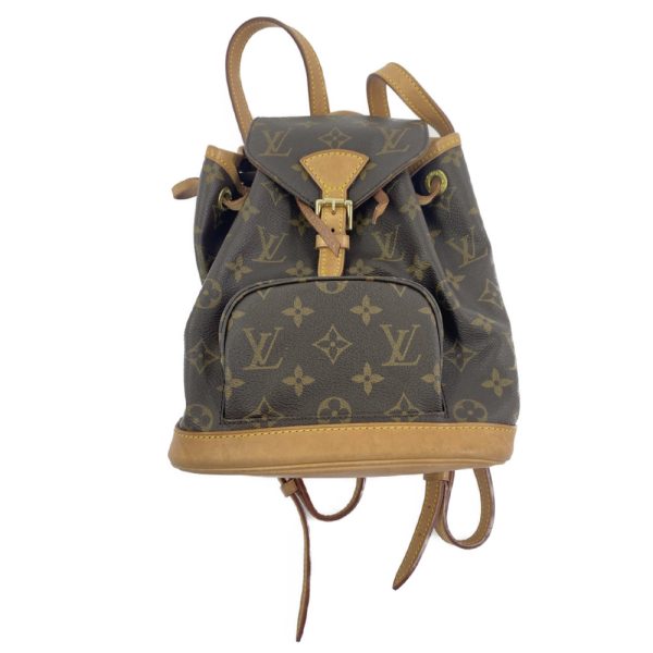 1 Louis Vuitton Monogram Mini Montsouris Backpack Bag Brown