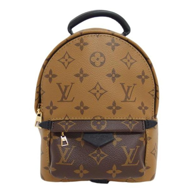 1 Lv Louis Vuitton Palm Springs Bag Pack Mini Monogram Reverse