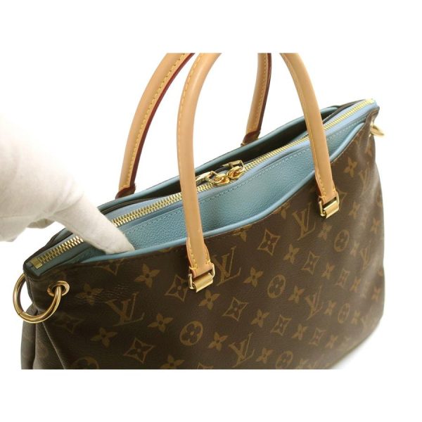 10 Louis Vuitton Pallas Monogram Shoulder Bag Blue Ciel