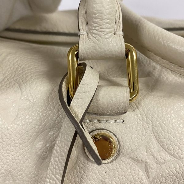 11 Louis Vuitton Speedy Bandouliere 30 Padlock Key White Handbag Monogram Implant Neige Ivory