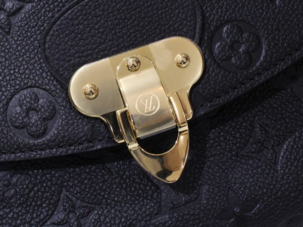 12 Louis Vuitton Georges BB Handbag Shoulder bag Monogram Implant Black