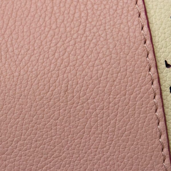 12 Louis Vuitton LockMe Leather Suede Rose Creme Pink
