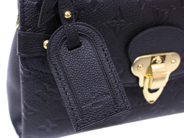 13 Louis Vuitton Georges BB Handbag Shoulder bag Monogram Implant Black