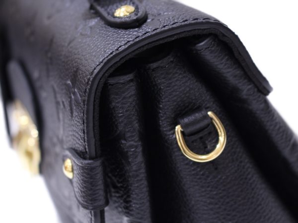 14 Louis Vuitton Georges BB Handbag Shoulder bag Monogram Implant Black