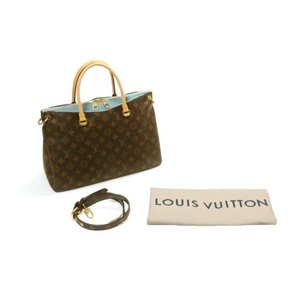 18 Louis Vuitton Pallas Monogram Shoulder Bag Blue Ciel