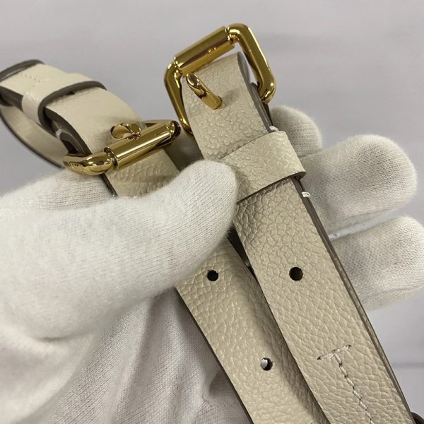 19 Louis Vuitton Speedy Bandouliere 30 Padlock Key White Handbag Monogram Implant Neige Ivory