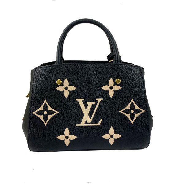 2 Louis Vuitton Montaigne BB Monogram Implant Handbag Shoulder Bag