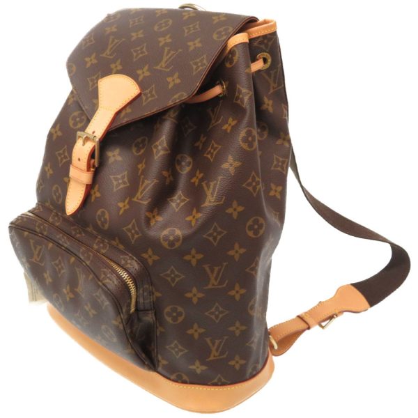 2 Louis Vuitton Monogram Montsouris GM Rucksack Bag Backpack Brown