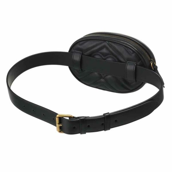 2 Gucci Waist Bag Calf Leather Nero