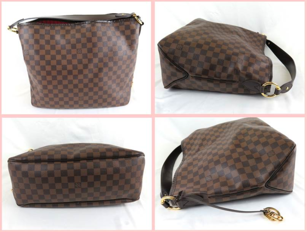 2 Louis Vuitton Damier PVC One Shoulder Bag Delightful MM