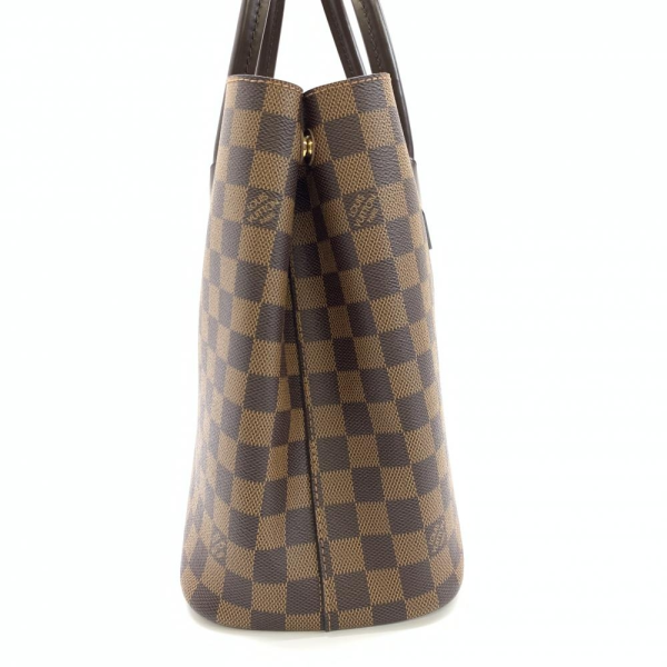 2 Louis Vuitton Kensington Damier Tote Bag Handbag Brown Pink