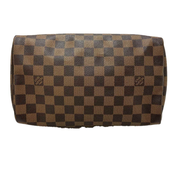 2 Louis Vuitton Speedy 25 Damier Ebene Handbag PVC Leather Brown