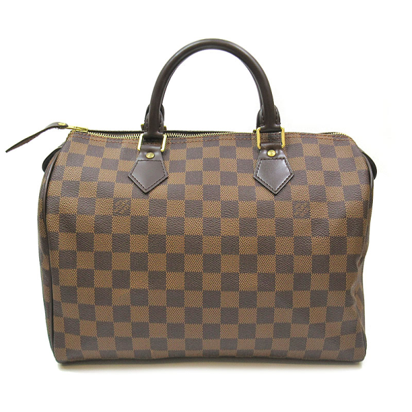 2 Louis Vuitton Speedy 30 Damier Ebene Boston Bag