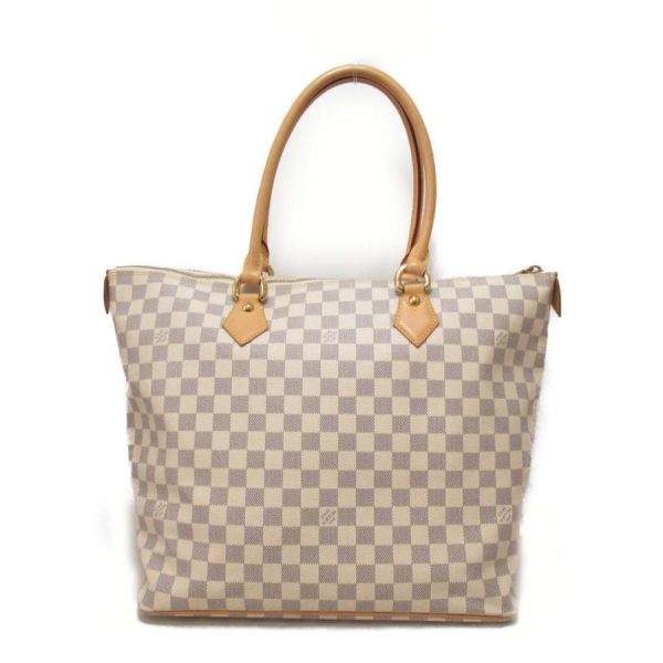 2 Louis Vuitton Saleya GM Handbag White PVC Coated Canvas