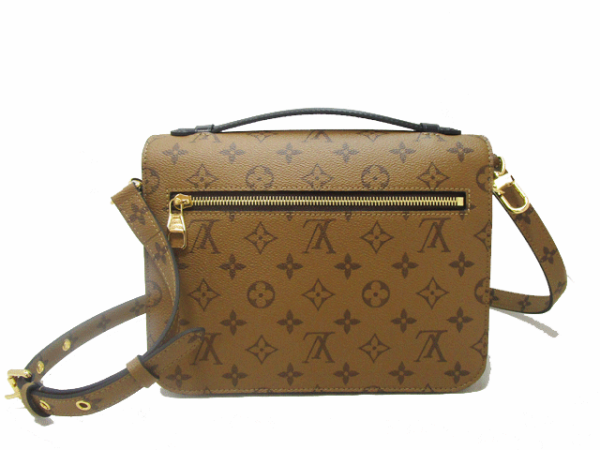 2 Louis Vuitton Monogram Reverse Canvas Pochette Metis MM Shoulder Bag