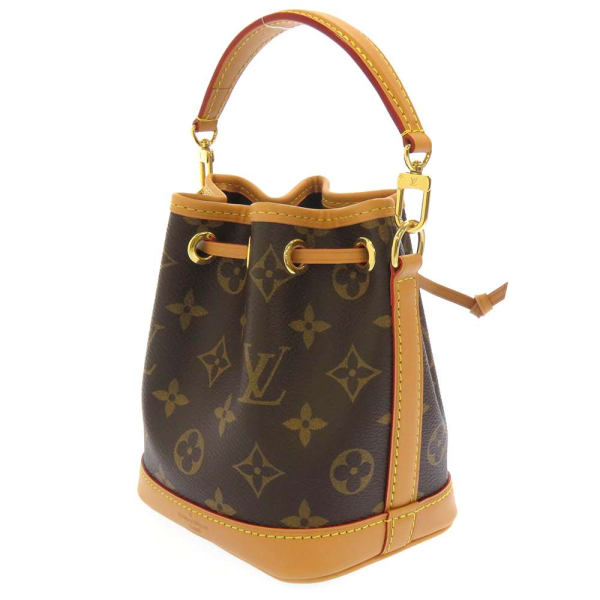 2 Louis Vuitton Nano Noe Mini Monogram Shoulder Bag