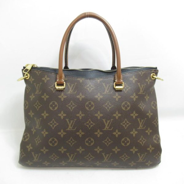 2 Louis Vuitton Pallas Shoulder Bag Brown PVC Coated Canvas