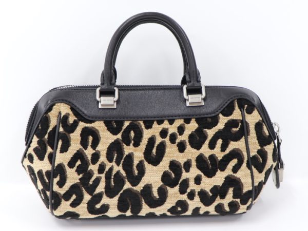 2 Louis Vuitton Baby Mini Boston Handbag Leopard Jacquard Canvas