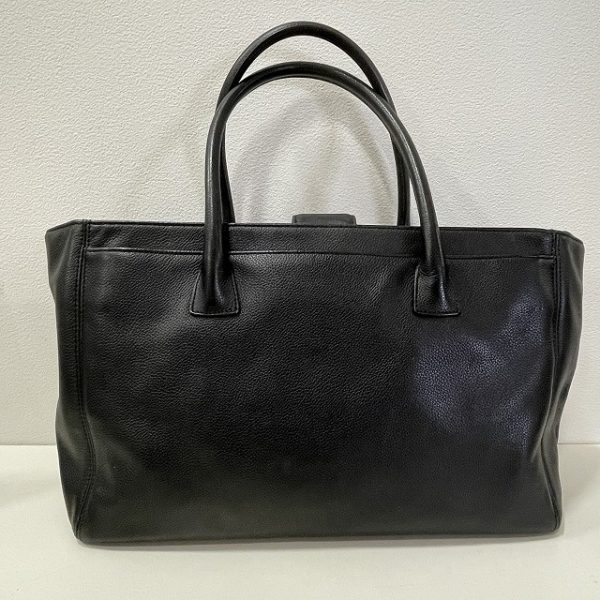 2 Chanel Executive Tote Bag Black Caviar Skin