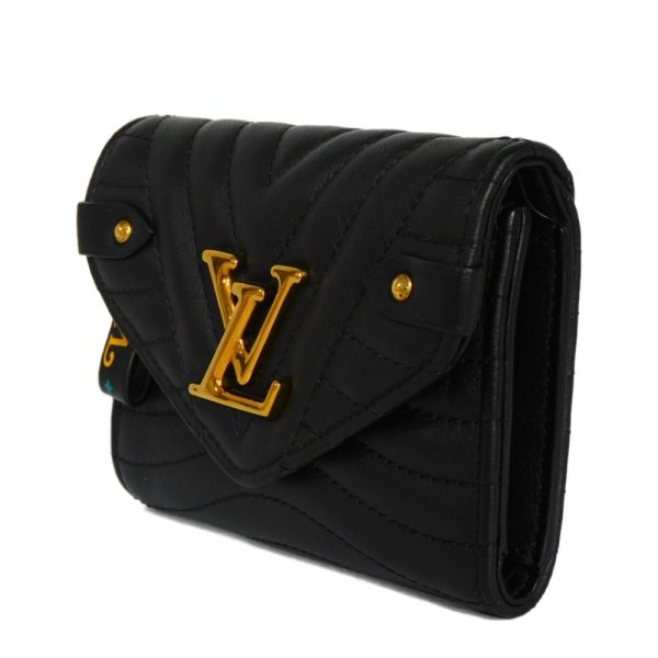 2 Louis Vuitton New Wave Compact Wallet Trifold Wallet Noir Black