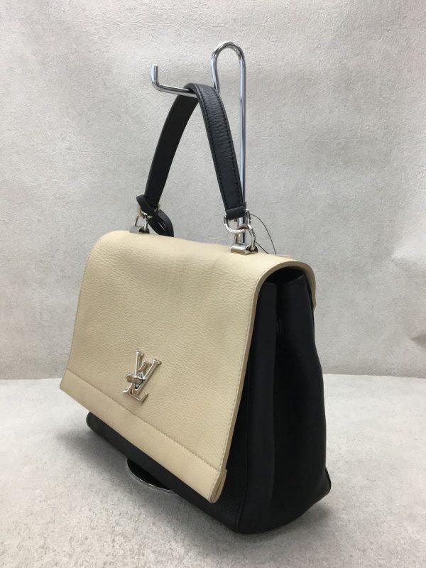 2 Louis Vuitton LockMe Cartable Leather Plain Shoulder Bag