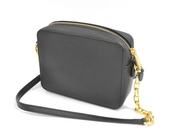 2 Ralph Lauren Leather Chain Shoulder Bag Pochette Black Bag