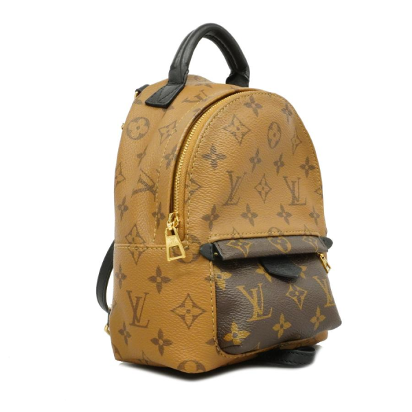 2 Louis Vuitton Rucksack Monogram Reverse Palm Spring Bag Pack Mini