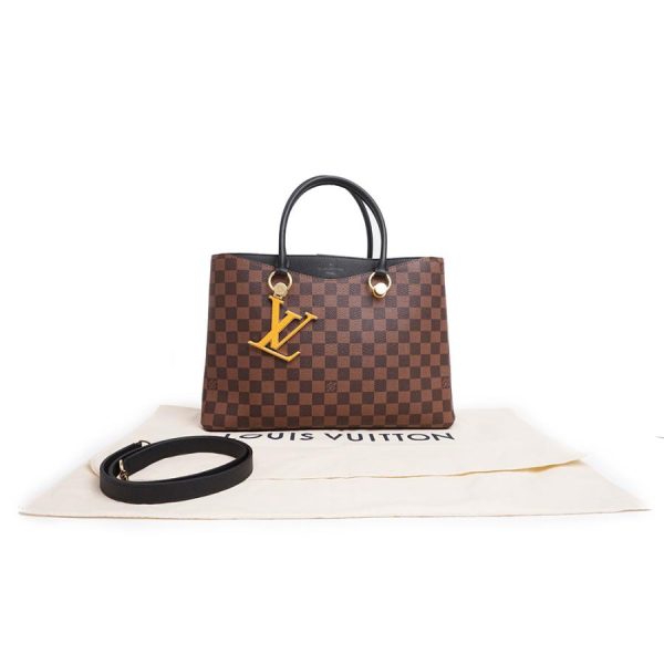 2 Louis Vuitton Riverside Diagonal Damier Ebene Shoulder Bag