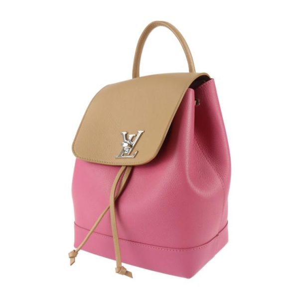 2 Louis Vuitton LockMe Backpack Daypack Leather Blossom