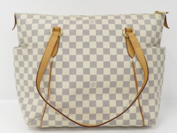 2 Louis Vuitton Totally MM Tote Bag Damier Azur