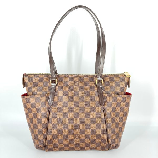 2 Louis Vuitton Totally PM Tote Bag PVC Coated Canvas Brown