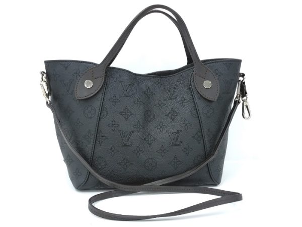 2 Louis Vuitton Tote Bag Hina PM Monogram Mahina Noir