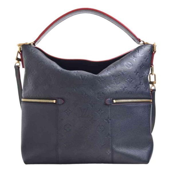 2 Louis Vuitton Amplant Mary Shoulder Bag Navy Leather