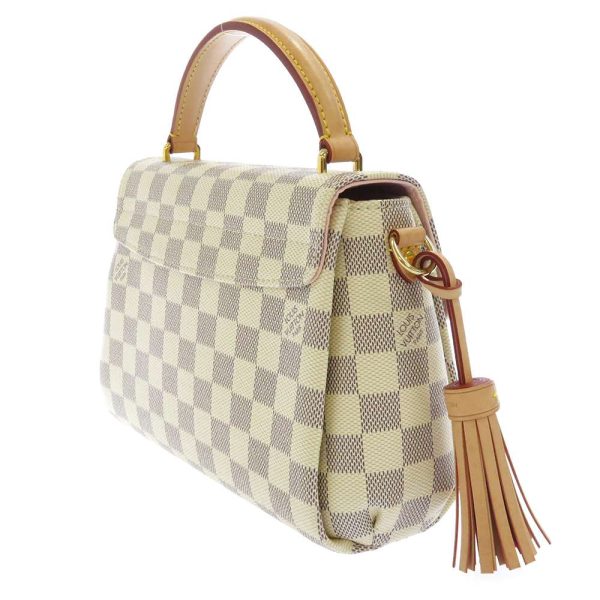 2 Louis Vuitton Handbag Damier Azur Croisette Bag 2way Shoulder Bag