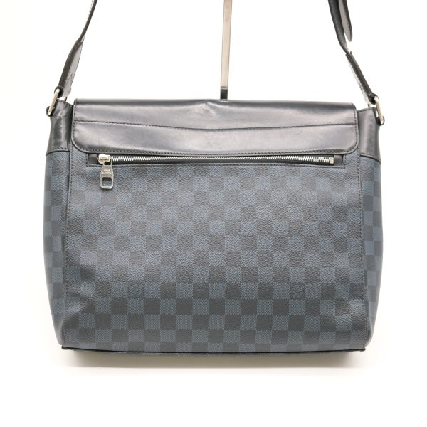 2 Louis Vuitton Damier Cobalt Newport Messenger PM Black Leather