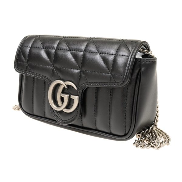 2 Gucci Hand Bag Black Leather