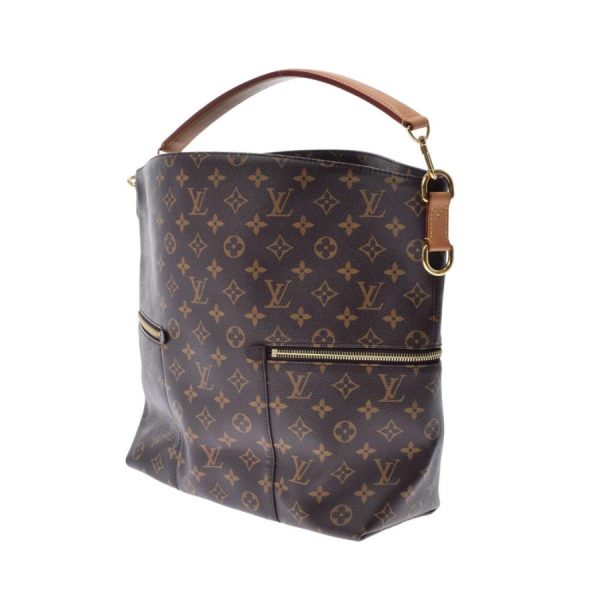 2 Louis Vuitton Melie Monogram Semi Shoulder Canvas Tote Bag