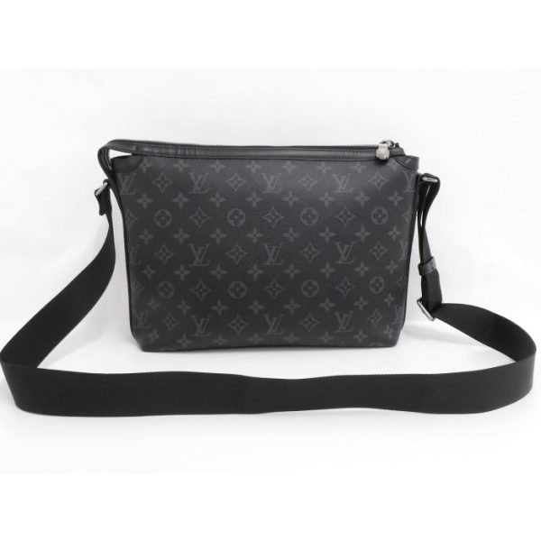 2 Louis Vuitton Odyse Messenger PM Shoulder Bag Monogram Eclipse Black