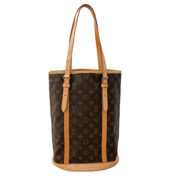 2 Louis Vuitton Monogram Canvas Bucket GM Shoulder Bag Brown