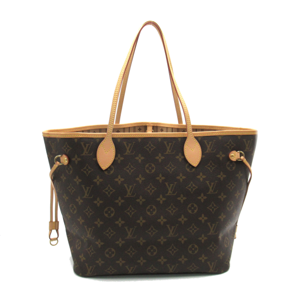 2 Louis Vuitton Neverfull MM Tote Canvas Monogram Brown