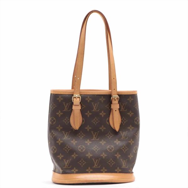 2 Louis Vuitton Monogram Bucket PM Shoulder Bag