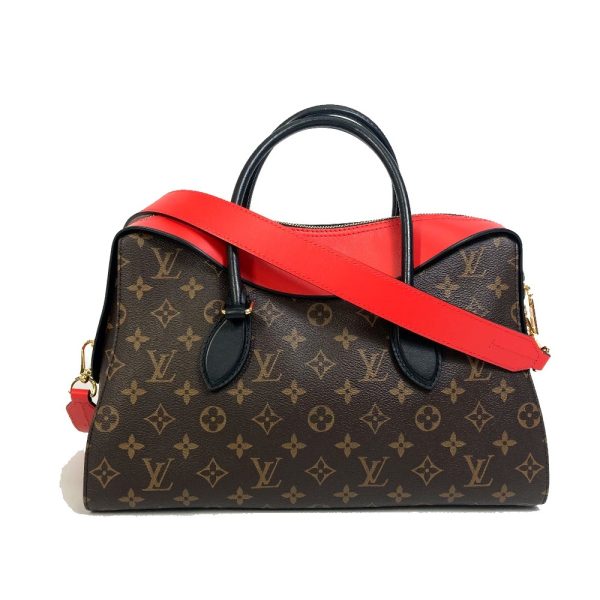 2 Louis Vuitton Tuileries Tote Bag Monogram Canvas Kabuki Brown