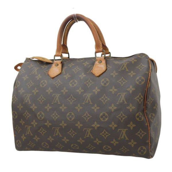 2 Louis Vuitton Monogram Speedy 35 Handbag