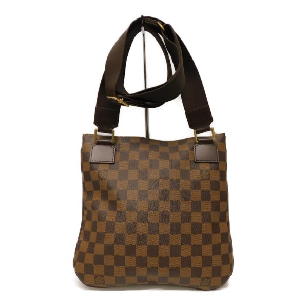 2 Louis Vuitton Pochette Bosphore Damier Ebene Brown Gold Shoulder Bag Hardware