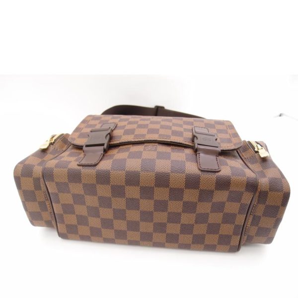 2 Louis Vuitton Shoulder Bag Diagonal Checkered Pattern Brown