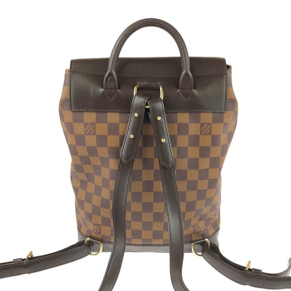 2 Louis Vuitton Damier Soho Rucksack Backpack Bag Brown